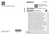 Sony ZV-E10M2 Guía De Inicio