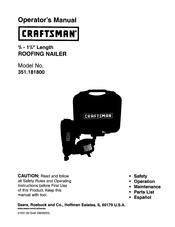 Craftsman 351.1 81800 Manual Del Operador