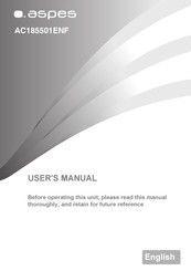 Aspes AC185501ENF Manual De Funcionamiento Para El Usuario