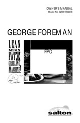 Salton George Foreman GR30CB Manual De Instrucciones