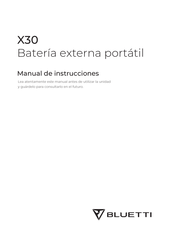 Bluetti X30 Manual De Instrucciones