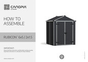 Palram Canopia Rubicon 6x5 Manual De Instrucciones