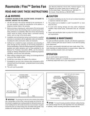 Broan Roomside AR110 Manual De Instrucciones