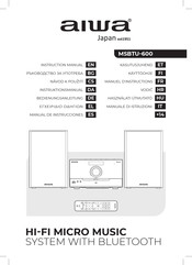 Aiwa MSBTU-600 Manual De Instrucciones