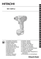 Hitachi Koki WH 10DFL2 Instrucciones De Manejo