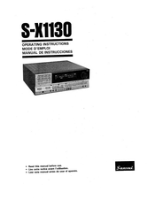 Sansui S-X1130 Manual De Instrucciones