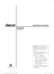 Dacor DTT48T963GS Manual De Instrucciones