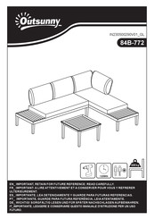 Outsunny 84B-772 Instrucciones De Montaje