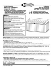 Suncast WRDB9922 Manual Del Usuario