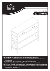 HOMCOM 837-274V00 Instrucciones De Montaje