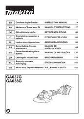 Makita GA038GT203 Manual De Instrucciones