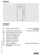 KWC RODAN RODX627H Instrucciones De Montaje Y Servicio