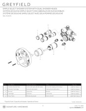 Signature Hardware GREYFIELD SH5001SSG Instrucciones De Instalación
