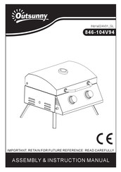 Outsunny 846-104V94BK Instrucciones De Montaje