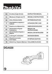 Makita DGA520ZX1 Manual De Instrucciones