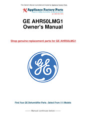 GE AHR50LMG1 Manual Del Propietário