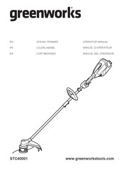 GreenWorks STC40001 Manual Del Operador