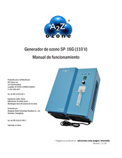 A2Z Ozone SP-16G Manual De Funcionamiento