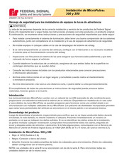 Federal Signal 350 Instalación