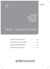 Edenwood 985952 Instrucciones De Uso