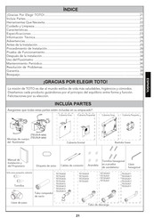 Toto TEU2UA Instrucciones De Montaje