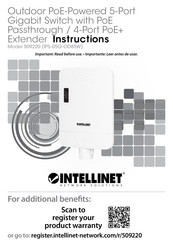 Intellinet Network Solutions IPS-05G-OD85W Instrucciones