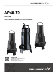 Grundfos AP60 Instrucciones De Instalación Y Funcionamiento