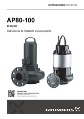 Grundfos AP 80 Instrucciones De Instalación Y Funcionamiento