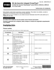 Toro CrossTrax 03645 Instrucciones De Instalación