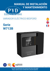 PYD Electrobombas BEDFORD W713B-2007 Manual De Instalación Y Mantenimiento