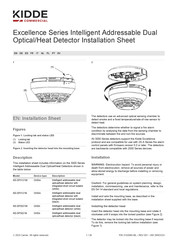 Carrier KIDDE COMMERCIAL Excellence KE-DP3121B Hoja De Instalación