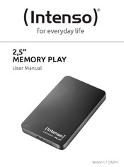 Intenso MEMORY PLAY Manual Del Usuario