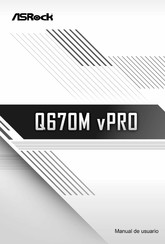 ASROCK Q670M vPRO Manual De Usuario