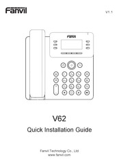 Fanvil V62 Guía De Instalación Rápida