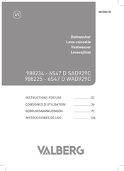 VALBERG 14S42 D WAD929C Instrucciones De Uso