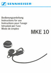 Sennheiser MKE 10-2R Modo De Empleo