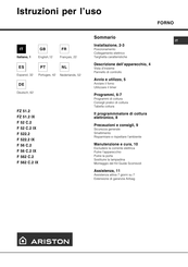 Ariston F 52 C.2 IX Manual De Instrucciones