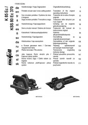 Mafell K 85 Ec Traduccion Del Manual De Instrucciones Originale