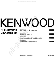 Kenwood KFC-XW12R Manual De Instrucciones