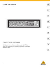 Behringer EUROPOWER PMP550M Manual De Instrucciones