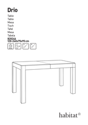 Habitat Drio 820246 Manual Del Usuario