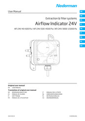 Nederman AFI 24V 500-4500 Pa Manual De Usuario