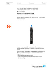 Endress+Hauser Memosens COS51E Manual De Instrucciones Abreviado