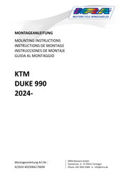 MRA KTM DUKE 990 2024 Instrucciones De Montaje