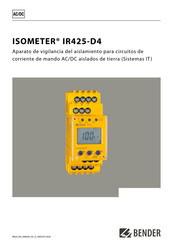 Bender ISOMETER IR425-D4 Guía Rápida