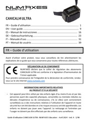 Num'axes EDUCATION CANICALM ULTRA Manual De Instrucciones