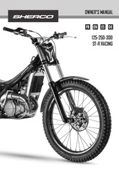 SHERCO 125 ST-R RACING Manual De Instrucciones