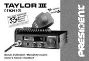 PRESIDENT Taylor III ASC Manual Del Usuario