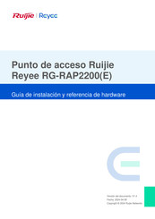 Ruijie Reyee RG-RAP2200 Guía De Instalación De Hardware