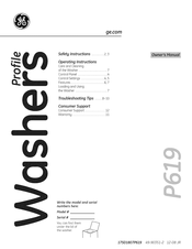 GE Profile WJRE5500G0WW Manual Del Propietário